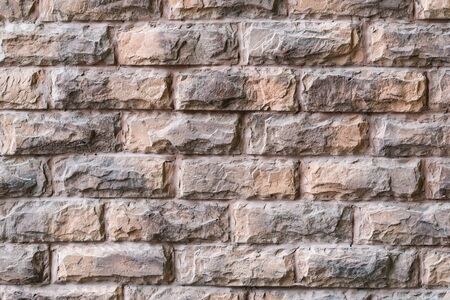 Wall of decorative Bricks photo closelyの写真素材
