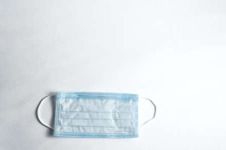 Blue Blue Medical Protective Mask White Backgroundの写真素材