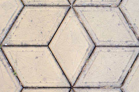 Paving slabs close up. Gray paving slabs as a background.