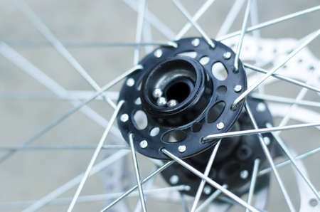 Bicycle wheel repair. Replacing the bearings on the front hub.