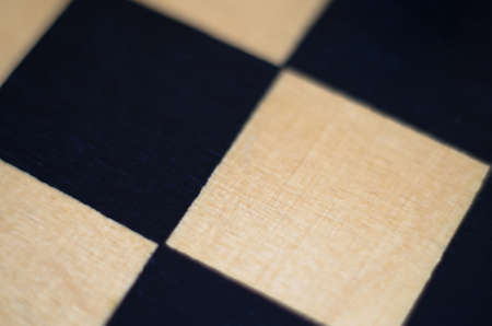 Chess board close up. Black and white checkerboard squareの写真素材