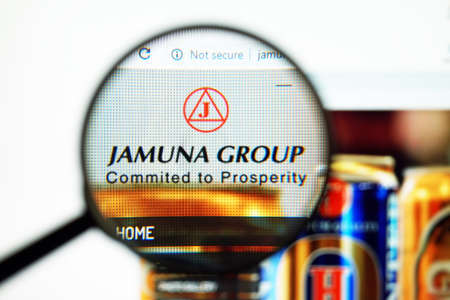 Los Angeles, California, USA - May 31 2020 : Official website of Jamuna Group . Homepage of firmのeditorial素材