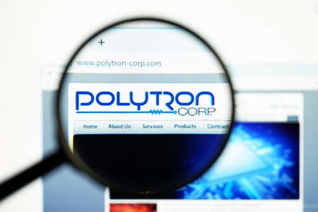 Los Angeles, California, USA - May 31 2020 : Official website of Polytron corp. Homepage of firm