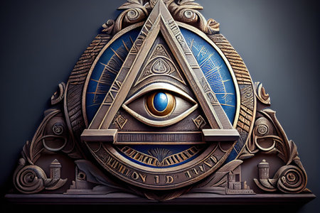 An emblematic representation of knowledge, enlightenment, and wisdom. Realistic illustration created by Generative AIの素材