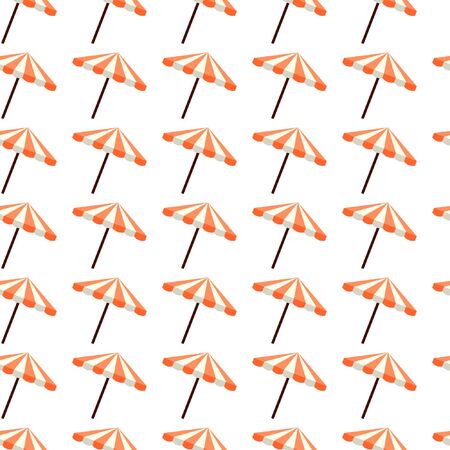 Seamless pattern. Beach umbrella.のイラスト素材