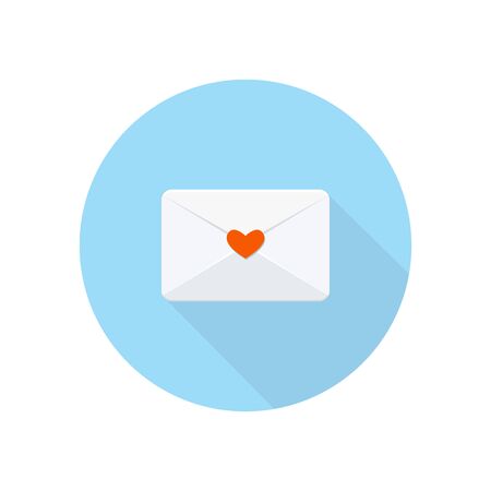 Envelope with heart.のイラスト素材