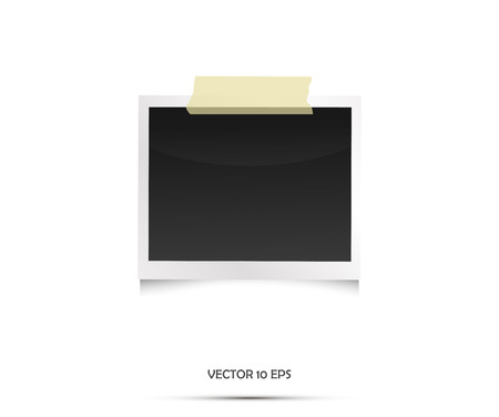 Empty Photo frame on white background.のイラスト素材