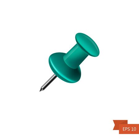 Pin. Isolated on white background. Vector.のイラスト素材