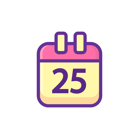 Calendar icon. Vector illustration White background. Isolated on whiteのイラスト素材