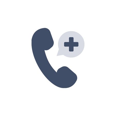 Medical phone. Isolated on white. Vector illustrationのイラスト素材