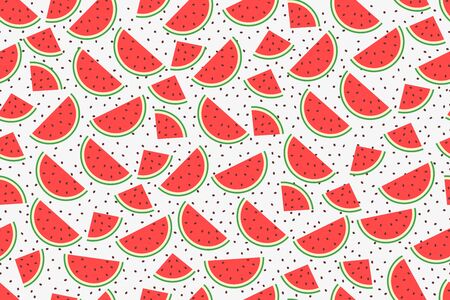 Watermelon Seamless pattern. Watermelon Summer wallpaper. Vector