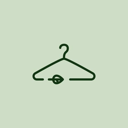 Sustainable fashion  . Hanger. Eco friendly Vector illustrationのイラスト素材