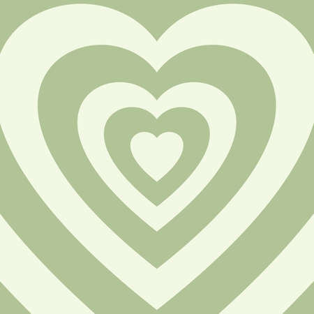 Green Heart pattern. Psychedelic abstract background. Vectorのイラスト素材