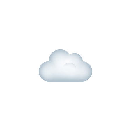 Cloud. Minimalistic white iconのイラスト素材