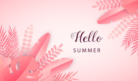 Summer sale background layout for banners. Vector illustration.のイラスト素材
