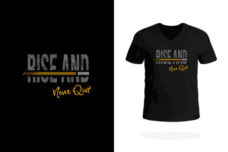 Inspirational Rise and Grind t shirt for success-driven people. Ideal for those who work hard, stay focused, and achieve greatness.のイラスト素材