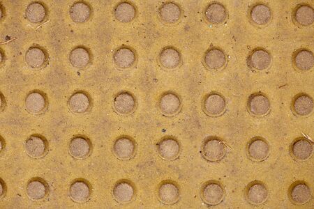 tactile, warning block, braille block for safety of the blind, yellow knob structure or texture