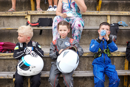 Poltava, Ukraine - 5 July 2020. Ukrainian karting championshipのeditorial素材