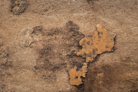 Beautiful old wall with cracks and textureの写真素材