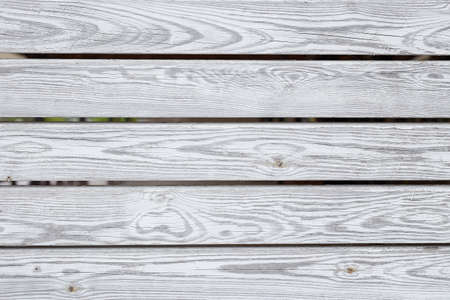 wooden background. Old white painted fence in good condition.