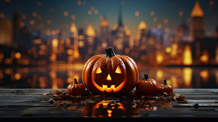 Halloween Jack Pumpkin. halloween greeting cardの素材
