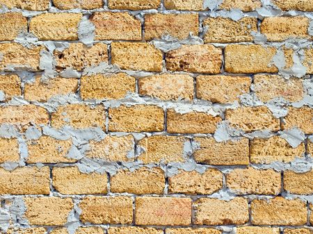 Shell rock brickwall texture background pattern.の写真素材