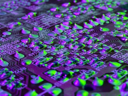 Mainboard abstract background pattern.の写真素材