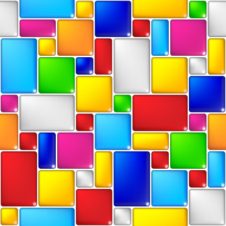 Multicolored mosaic seamless backgroundのイラスト素材
