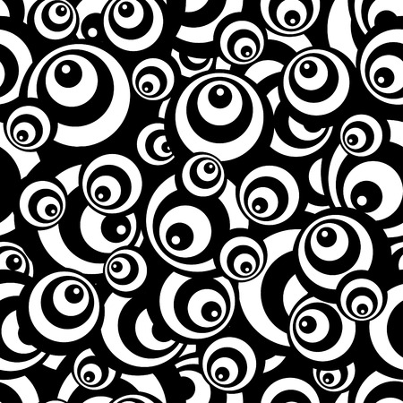 Abstract circle seamless pattern for continuous replicate.のイラスト素材