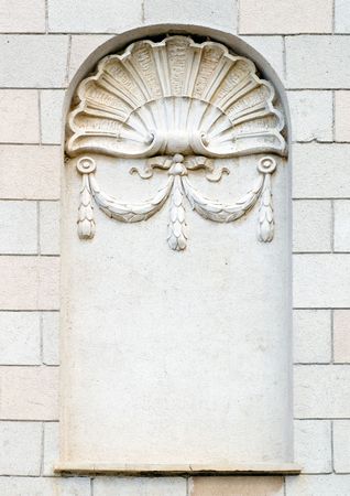 Niche on brickwall.の写真素材