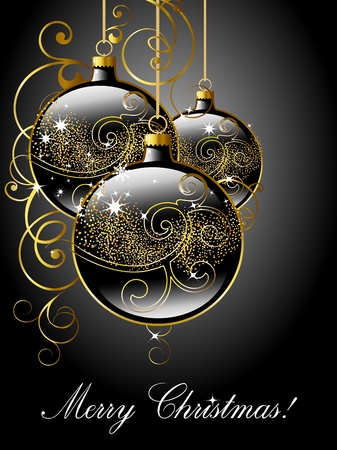 Merry Christmas greeting card. のイラスト素材