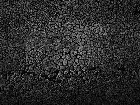 Black cracked abstract texture background.の写真素材