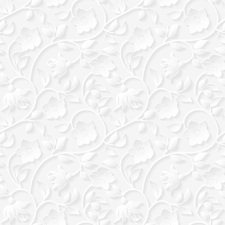 Seamless floral ornamental pattern.のイラスト素材