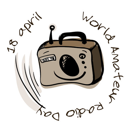 World Amateur Radio Day illustrationのイラスト素材