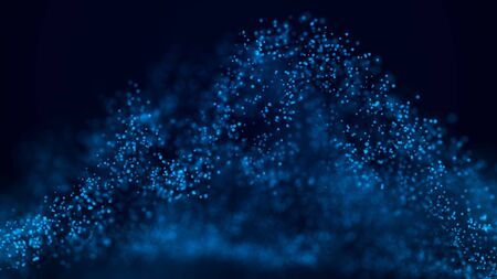 Technological wave . Digital background. Great data visualization.の写真素材
