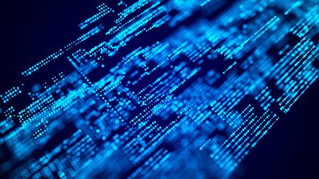 Abstract digital background. Big data code matrix. 3dの写真素材