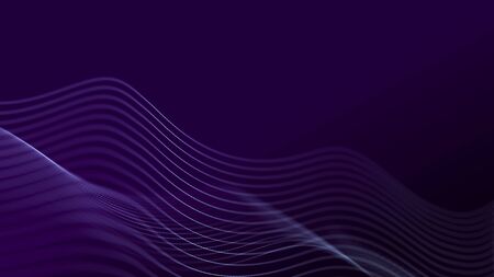 Abstract wave of sound particles. Equalizer for music. Signal transmission. 3Dの写真素材