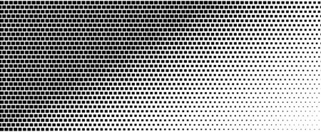Vertical gradient of black and white squares.のイラスト素材