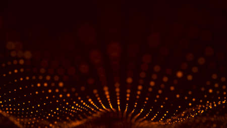 Artificial intelligence in a network connection. Structural transmission of information. 3D .の写真素材