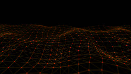 Structural connection of information. Data transfer in network connection. Abstract data background. 3Dの写真素材