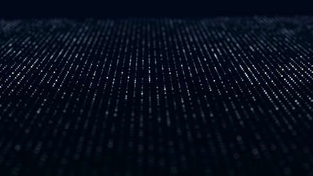 Technological background with interweaving of lines and dots. Network connection structure. Digital...