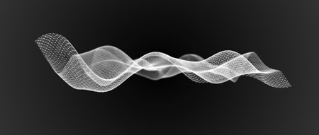 Information Technology. Digital background. 3D visualization of big data. 3d