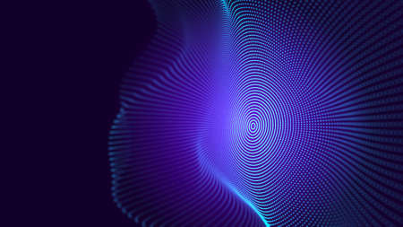 Grid of internet technologies. Abstract background with cobwebs. Large amount of data. 3d.