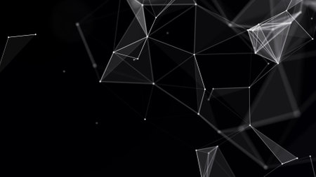 Internet technology network. Abstract background with repeating data. 3d.の写真素材