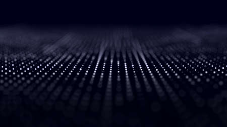 Data binding cells. Digital blockchain concept and information transmission system. 3D.の写真素材