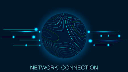 modern technologies. network concept. Cyberspace and virtual reality. vector background. EPS10のイラスト素材