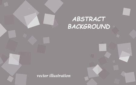 Abstract background from geometric shapes. Square shapes of various colors and transparency. Platform for advertising.のイラスト素材