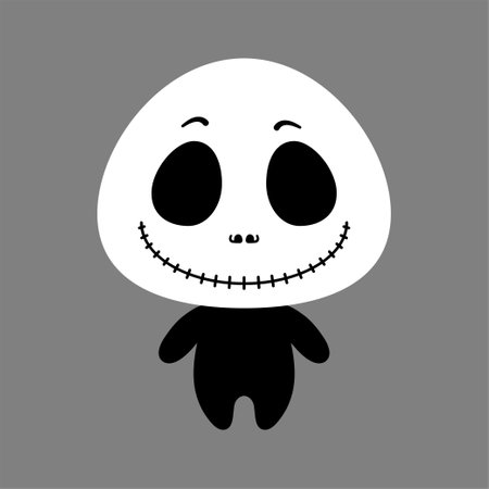 Cute grim reaper. flat style. vector illustration.のイラスト素材
