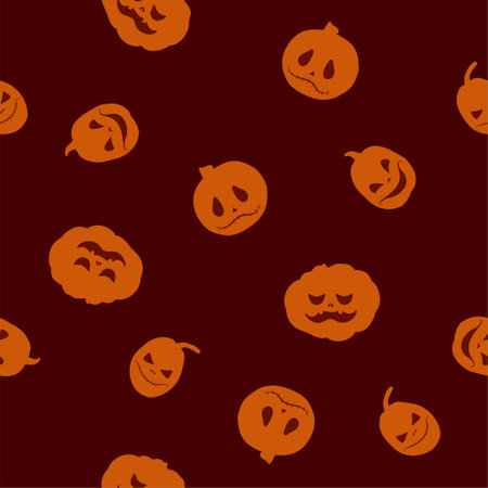 Cute pumpkins seamless pattern. Design for textiles, prints for clothes. vector illustration.
