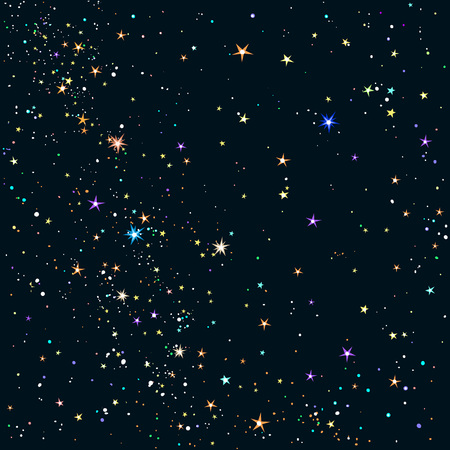 Starry night sky backgroundのイラスト素材